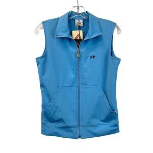 M. Rose Full Zip Collared Activewear Vest Columbia Womens Size Medium New